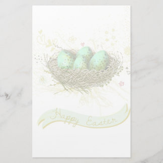 Happy Easter! - Birds nest with colourful eggs Stationery