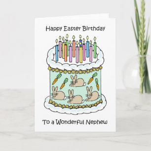 Happy Easter Birthday Nephew Card