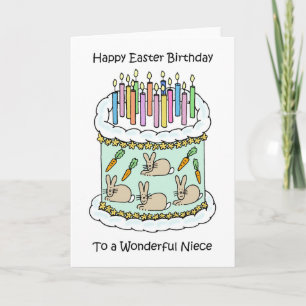 Happy Easter Birthday Niece Card
