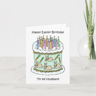Happy Easter Birthday to Husband Card
