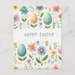 Happy Easter Blossoms Postcard