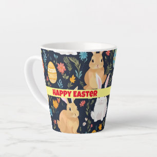 Happy Easter Boho Bunny Collection Latte Mug