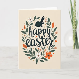 Happy Easter Botanical Card