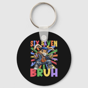 Happy Easter Bruh 6 7 Six Seven 67 Bunny Easter Eg Key Ring