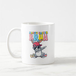 Happy Easter Bruh Bunny Dab Rabbit Dance Boys Kids Coffee Mug