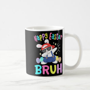 Happy Easter Bruh Funny Dabbing Bunny Dab Dance Ra Coffee Mug