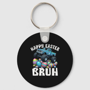 Happy easter bruh monster truck easter eggs huntHa Key Ring