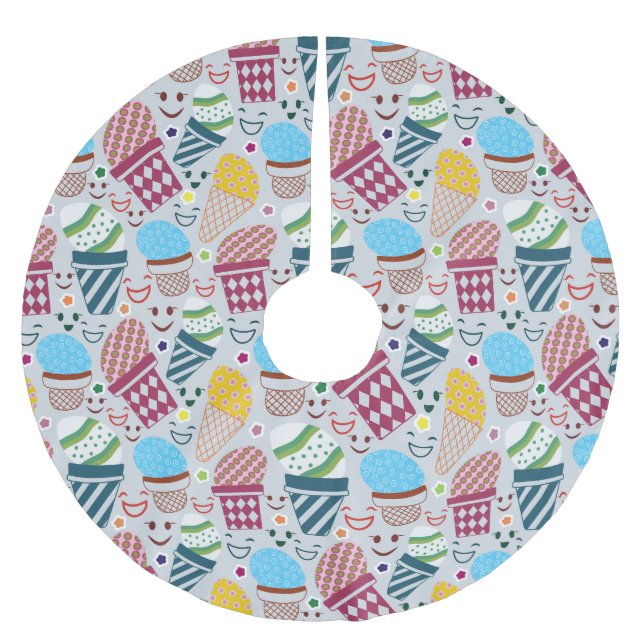 Happy Easter Brushed Polyester Tree Skirt (Front)