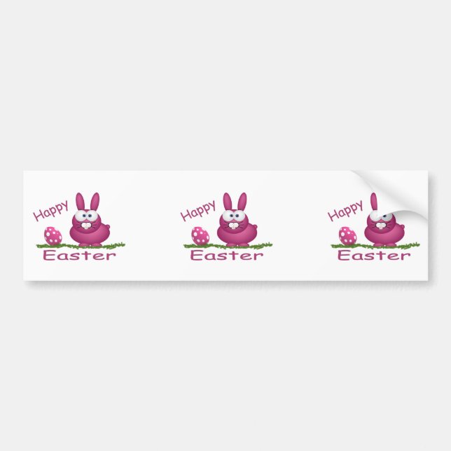 Happy Easter Bumper Sticker (Front)