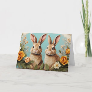 Happy Easter Bunnies Card