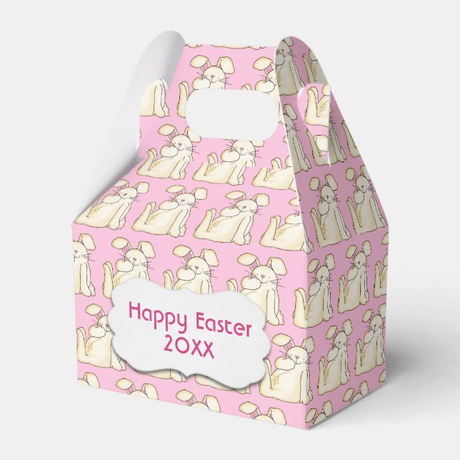 Happy Easter Bunnies  Favour Box (Front Side)