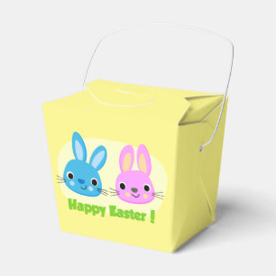"HAPPY EASTER" BUNNIES FAVOUR BOX