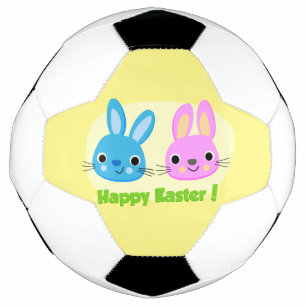 "HAPPY EASTER" BUNNIES  FOOTBALL