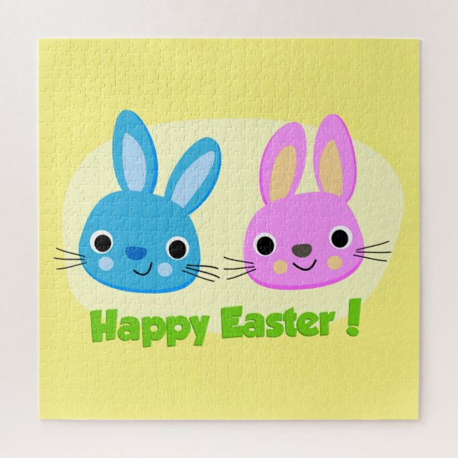 "HAPPY EASTER" BUNNIES  JIGSAW PUZZLE (Vertical)