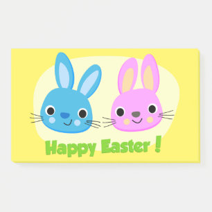 "HAPPY EASTER" BUNNIES POST-IT NOTES