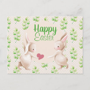 Happy Easter Bunnies Postcard