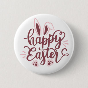 Happy Easter Bunny  6 Cm Round Badge