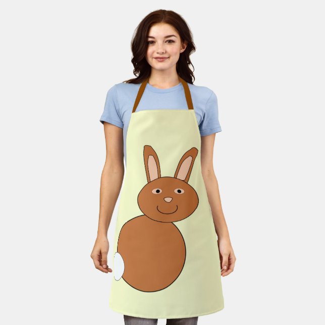Happy Easter Bunny Apron (Worn)