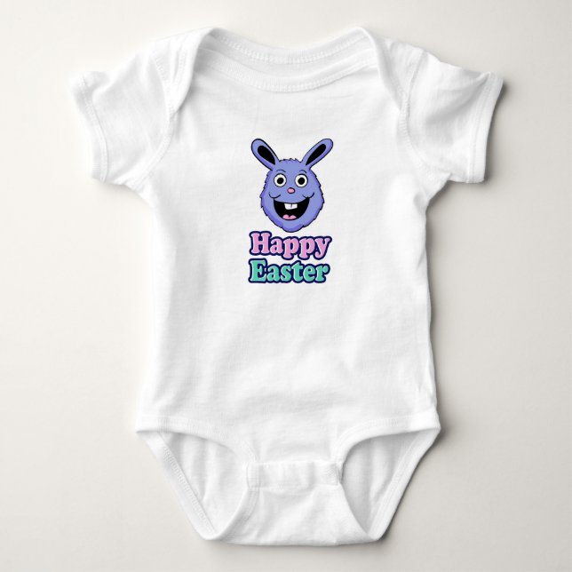 Happy Easter Bunny Baby Bodysuit (Front)