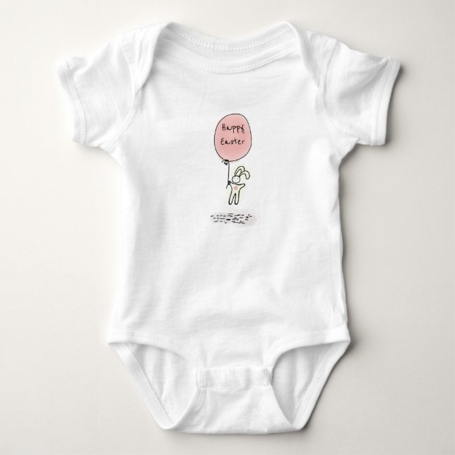 Happy Easter Bunny Baby Bodysuit (Front)