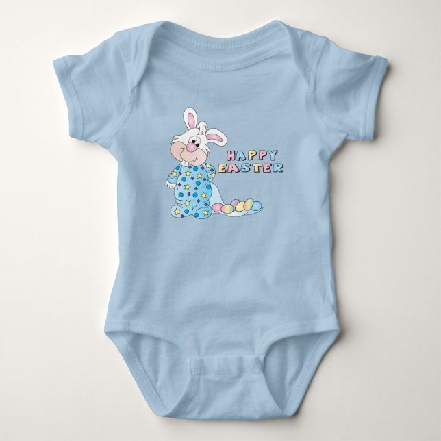 Happy Easter Bunny Baby Bodysuit (Front)