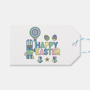 Happy Easter Bunny Balloon – Cute Gift Tags