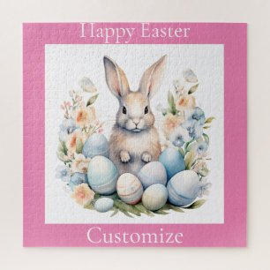 Happy Easter Bunny Basket Thunder_Cove Jigsaw Puzzle