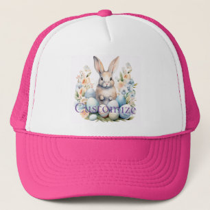 Happy Easter Bunny Basket Thunder_Cove Trucker Hat