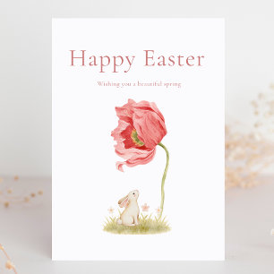 Happy Easter Bunny - Beautiful Spring Wishes Holiday Card