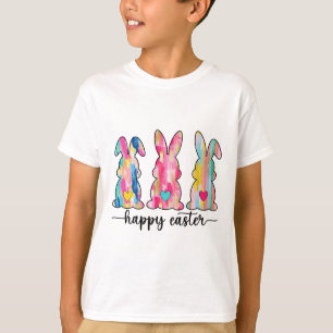Happy Easter Bunny Brushstroke Easter T-Shirt