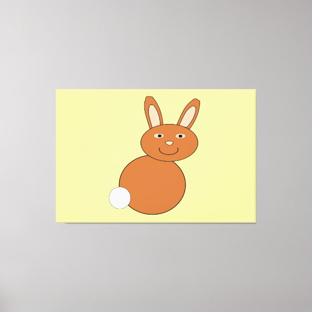 Happy Easter Bunny Canvas Pri Print (Front)