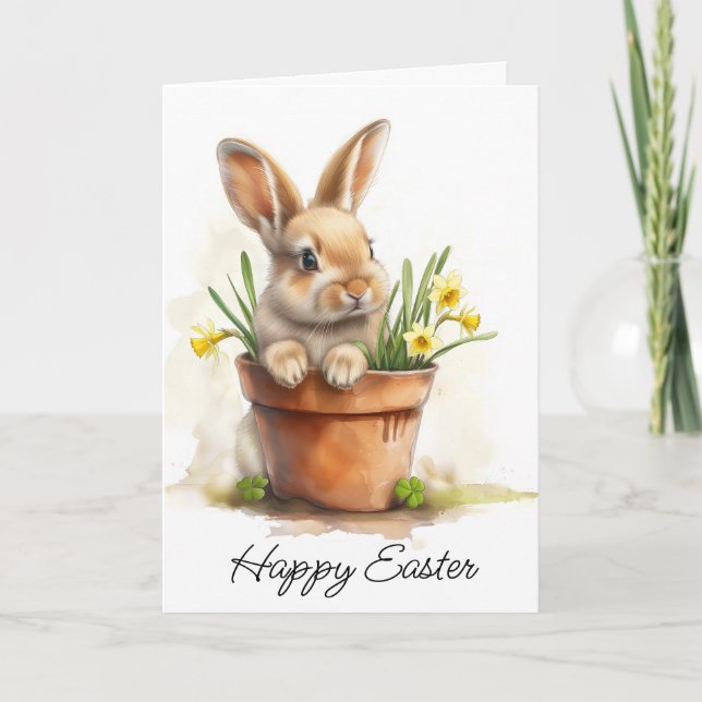 Happy Easter Bunny Card (Front)