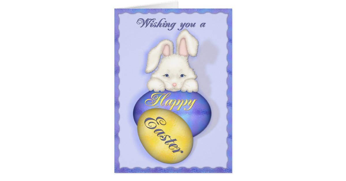 Happy Easter Bunny Card | Zazzle