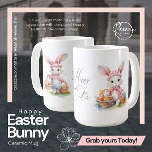 Happy Easter Bunny Ceramic Mug