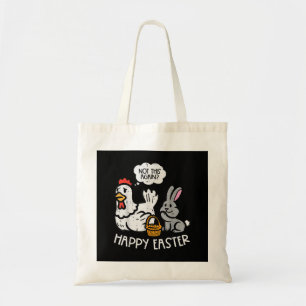 Happy Easter Bunny Chicken Not Again Funny Men Wom Tote Bag