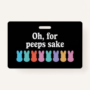 Happy Easter Bunny Christian Religious Carnival  ID Badge