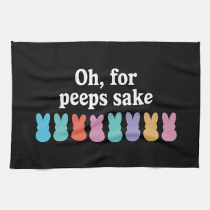 Happy Easter Bunny Christian Religious Carnival  Tea Towel