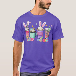 Happy Easter Bunny Coffee Mug Set Latte Easter Egg T-Shirt