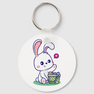Happy Easter Bunny collection 3 Key Ring