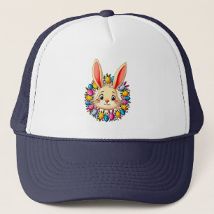 Happy Easter Bunny – Colorful Spring Art boné Trucker Hat