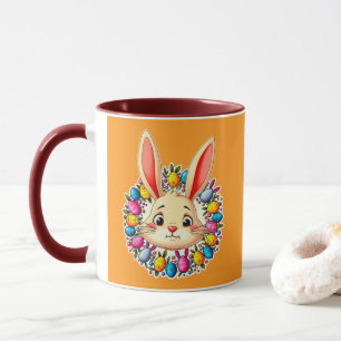 Happy Easter Bunny – Colorful Spring Art caneca Mug