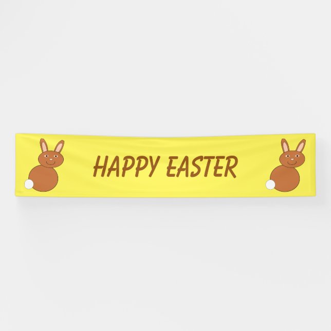 Happy Easter Bunny Custom Banner (Horizontal)