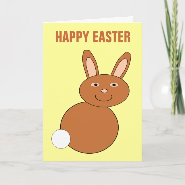 Happy Easter Bunny Custom Card (Front)