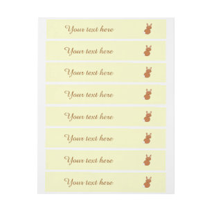 Happy Easter Bunny Customisable Labels