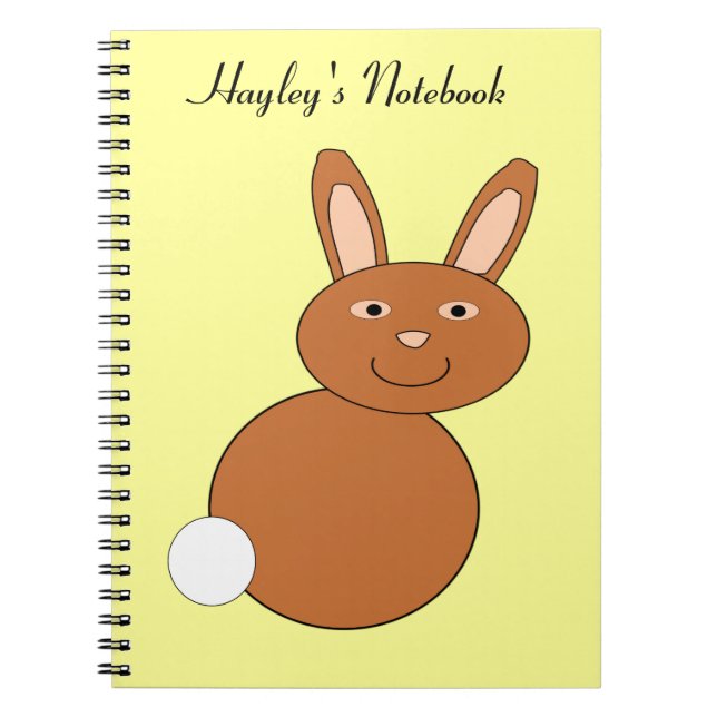Happy Easter Bunny Customisable Noteb Notebook (Front)