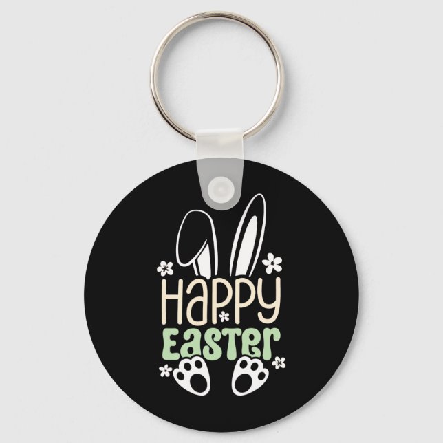 Happy Easter Bunny - Cute Easter Design For Boys G Key Ring (Front)