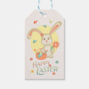 Happy Easter Bunny Cute Personalised Gift Tags