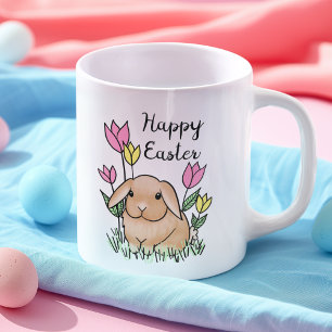 Happy Easter Bunny Cute Spring Coffee Mug