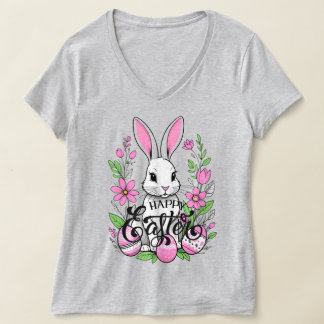 Happy Easter Bunny (dark Pink) T-Shirt
