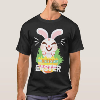 Happy Easter Bunny Design T-Shirt